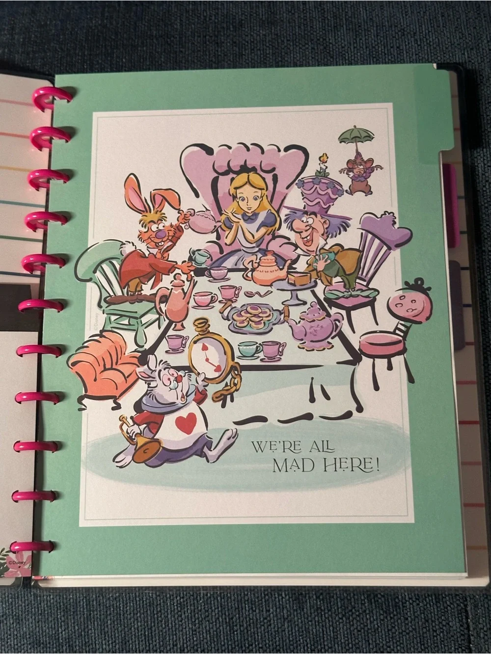 Disney Alice in Wonderland Happy Planner BIG Notebook